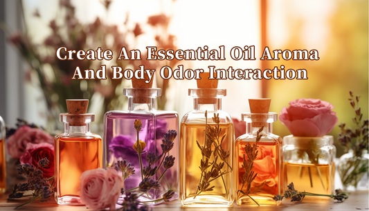 Create an essential oil aroma and body odor interaction