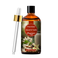 PHATOIL 3.38Fl.Oz Almond & Vanilla Fragrance Oil Diffuser Oil for Home, Aromatherapy, Soap Making Fragrance Oil