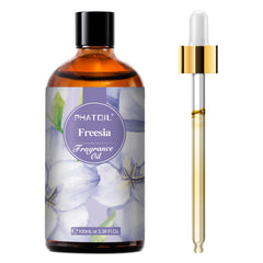 PHATOIL 3.38 fl oz Freesia Fragrance Oils for Candle and Soap Making, Aromatherapy, Diffuser, Relaxation, Yoga, Skin Care