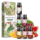 PHATOIL 6PCS Essential Oil Set for Candle Making, Fruity Fragrance Oils for Aromatherapy, Humidifiers, Home Care, 10ml