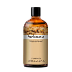 PHATOIL 3.38 Fl Oz Frankincense Essential Oil, 100% Natural Frankincense Oil for Diffuser, Skin Care, Aromatherapy, Scalp and Body Massage, Soap and Candle Making