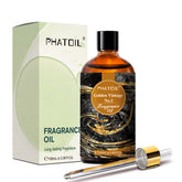 PHATOIL Fragrance Oil (100ml), 3.38 fl oz Essential Oil for Diffusers, Candles, Soap, Lotion & Perfume Making - Golden Vintage No.1 Scent
