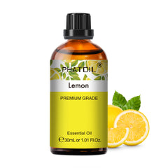 PHATOIL Lemon Essential Oils for Diffusers Humidifier 100% Pure Natural Aromatherapy Massage Bath Sleep Relaxation 30ml/1.01 fl.Oz