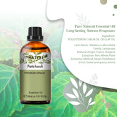 PHATOIL Patchouli Essential Oils Long Lasting Scents for Aromatherapy, Diffuser, DIY Soap and Candle Making 30ml/1.01 fl.Oz