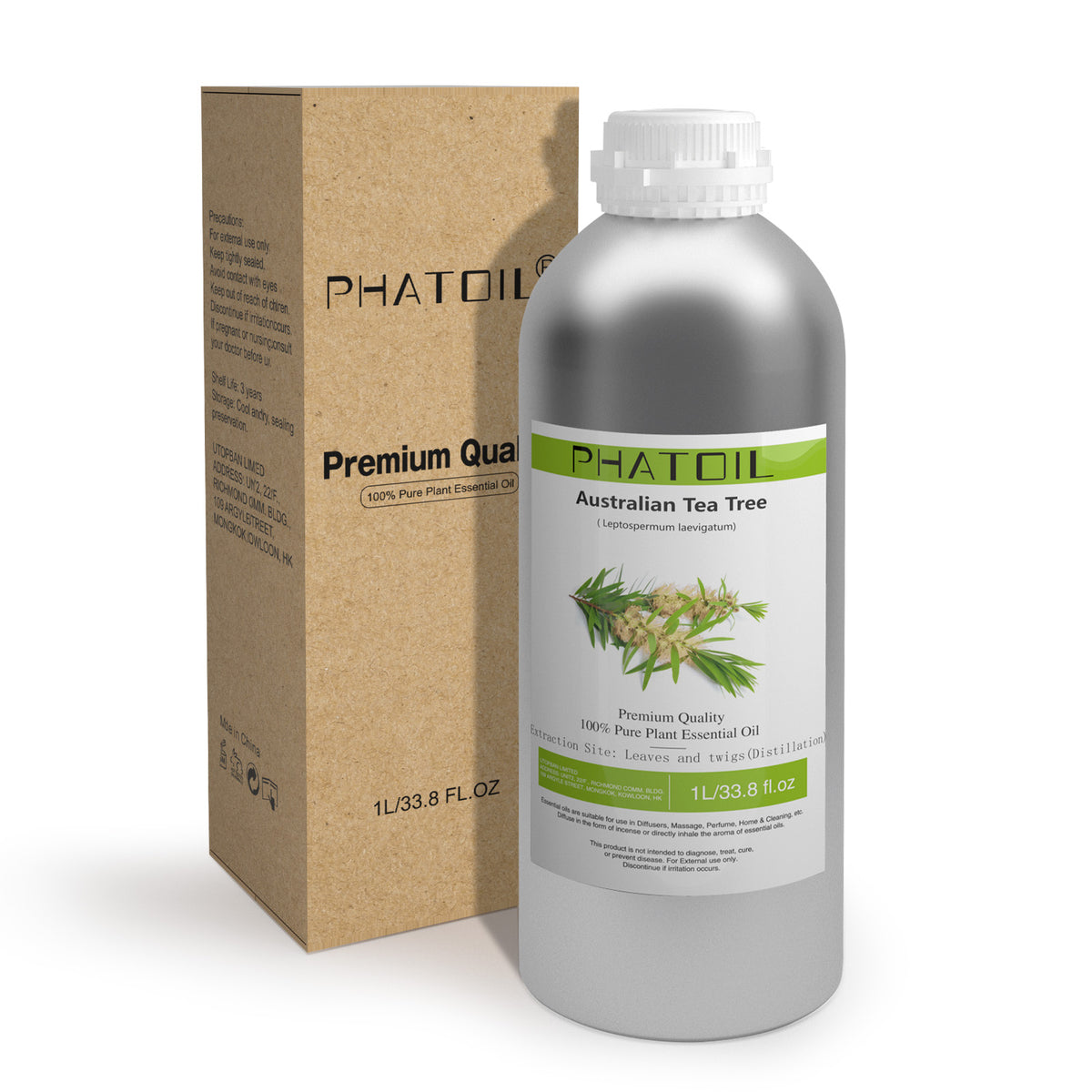 100% Australian Tea Tree Essential Oil-33.8Oz-Package-PHATOIL