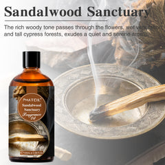 PHATOIL Premium Grade Fragrance Oil Sandalwood Essential Oil for Soap & Candle Making, Aromatherapy, 100ml, Sandalwood Sanctuary Scents