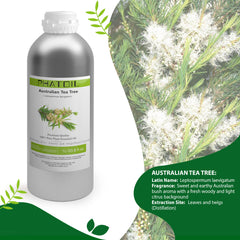 100% Australian Tea Tree Essential Oil-33.8Oz-Product Information-PHATOIL