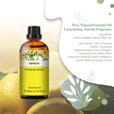 PHATOIL Lemon Essential Oils for Diffusers Humidifier 100% Pure Natural Aromatherapy Massage Bath Sleep Relaxation 30ml/1.01 fl.Oz