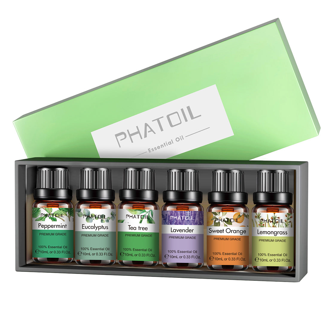 PHATOIL Top 10 Fruity Essential Oils with Nice Gift Box, 10ML Premium  Quality Fragrance Oil for Diffuser DIY Soap Candle Making, Ideal for Home  Office Car Use