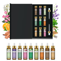 PHATOIL 9PCS Essential Oils Gift Set Perfect for Aromatherapy Diffuser, Humidifier, Spa Massage, Relaxation, Skin Care, DIY Soap Candle Making