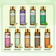 PHATOIL 9PCS Essential Oils Gift Set for Skin Care, Yoga, DIY Soap Candle Making, Gifts