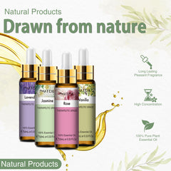 PHATOIL 9PCS Essential Oils Gift Set for Skin Care, Yoga, DIY Soap Candle Making, Gifts