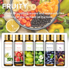PHATOIL Fruit Fragrance Oil 9 Blends Set - Perfect for Candle Making, Freshie Scents, Diffuser Oil Scents