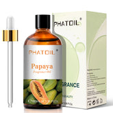 PHATOIL Papaya Fragrance Oils, Home Luxury Aroma Fragrance Essential Oil for Aromatherapy, Candle Soap Making, Bolder Aroma - 3.38 Fl Oz