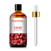PHATOIL 100ml Litchi Essential Oils, Fruit Fragrance Oil for Candle Making, Litchi Scented Oils for Diffuser, Humidifiers, Home Care, Aromatherapy