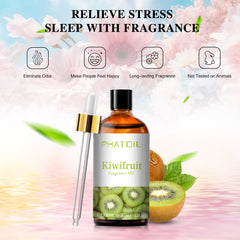 PHATOIL 3.38 Fl Oz Kiwifruit Essential Oils Fragrance Oil for Candle Making, Fruit Scented Oils for Diffuser, Soap Making, Humidifiers, Home Care