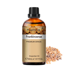 PHATOIL 1.01 Fl Oz Frankincense Essential Oil for Diffuser Skin, 100% Pure Natural Frankincense Oil for Aromatherapy, Candle, Bath Bomb & Soap Making Scent DIY