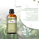 PHATOIL Vanilla Essential Oils for Diffusers Humidifier 100% Pure Natural Aromatherapy Massage Bath Sleep Relaxation 30ml/1.01 fl.Oz