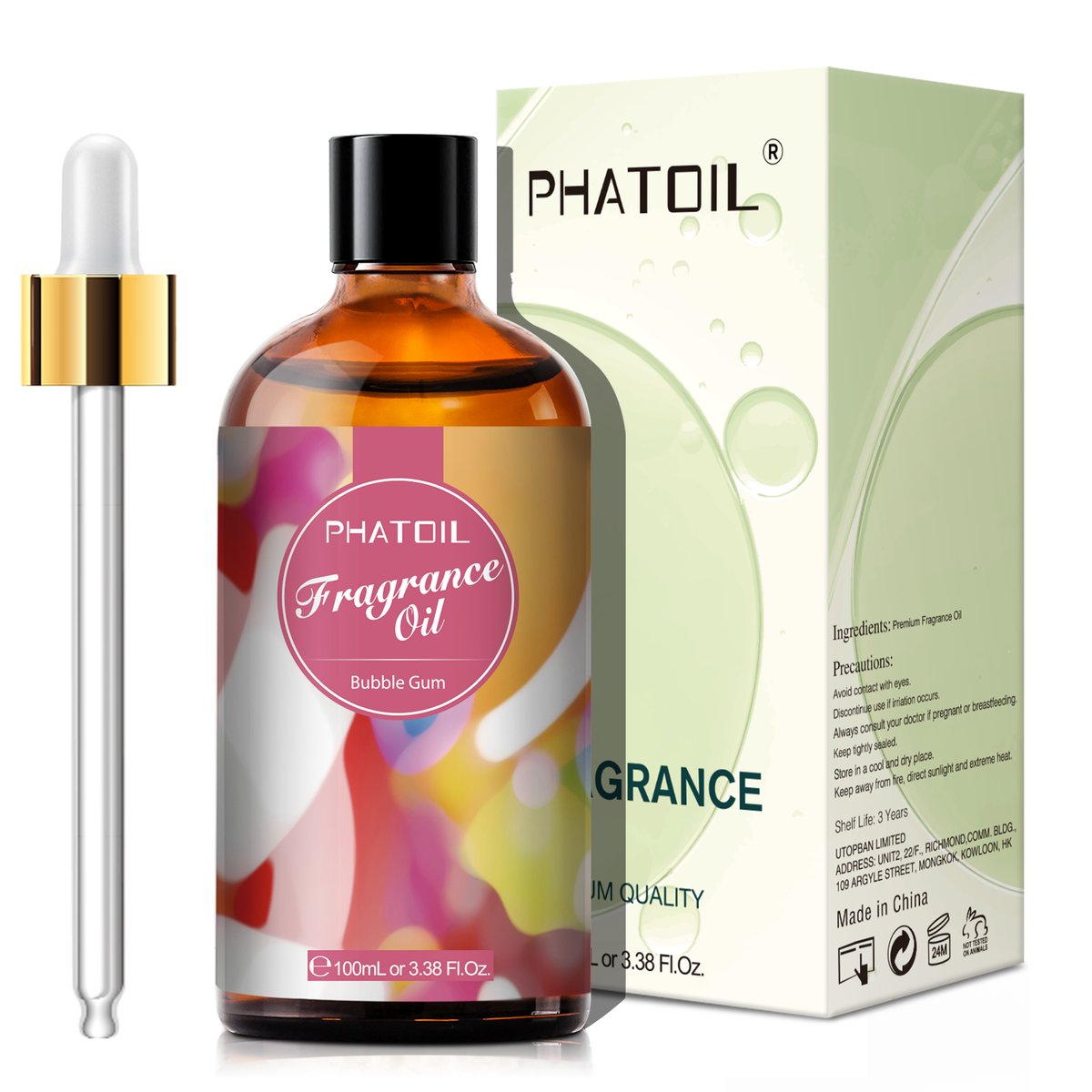 Bubble Gum Fragrance Oil-3.38Oz-Package-PHATOIL