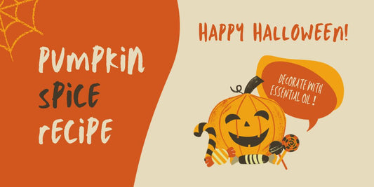 Pumpkin Spice Essential Oil Recipe for decorate Halloween