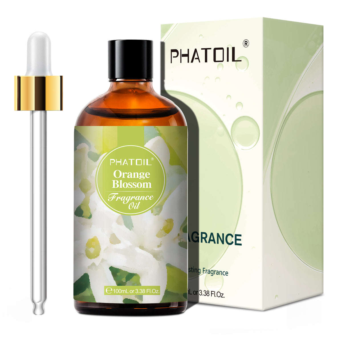 3.38 Fl Oz Orange Blossom Fragrance Oils for Diffuser, Aromatherapy, DIY Soap Making Scent