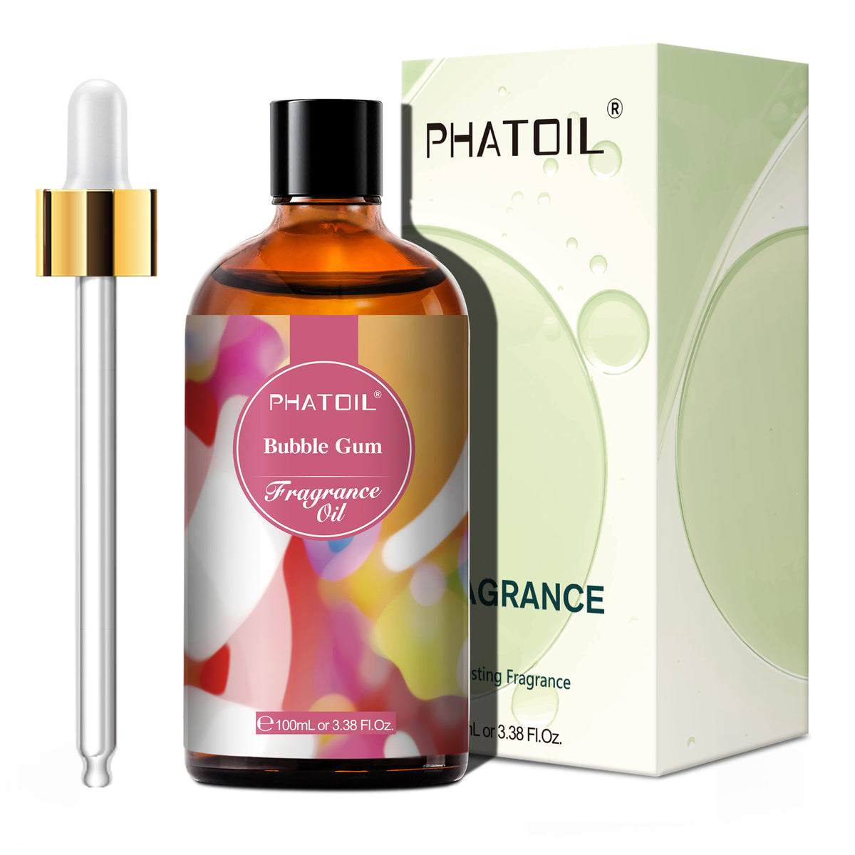PHATOIL Bubble Gum Fragrance Oils for Aromatherapy, Diffuser, Relaxation, Yoga, Skin Care, DIY Candle and Soap Making, 3.38 fl oz
