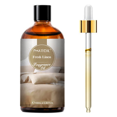 PHATOIL Fresh Linen Fragrance Oils for Aromatherapy, Diffuser, Relaxation, Yoga, Skin Care, DIY Candle and Soap Making, 3.38 fl oz