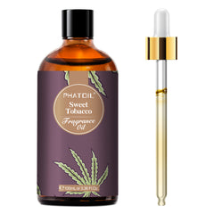 PHATOIL Sweet Tobacco Fragrance Oils for Aromatherapy, Diffuser, Relaxation, Yoga, Skin Care, DIY Candle and Soap Making, 3.38 fl oz