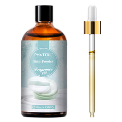PHATOIL Baby Powder Fragrance Oils for Aromatherapy, Diffuser, Relaxation, Yoga, Skin Care, DIY Candle and Soap Making, 3.38 fl oz