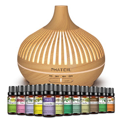 12Pcs x 10ML Essential Oil Set & Aroma Diffusers Gifts