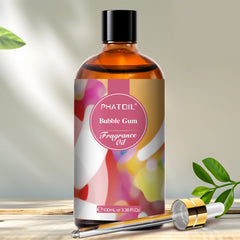 PHATOIL Bubble Gum Fragrance Oils for Aromatherapy, Diffuser, Relaxation, Yoga, Skin Care, DIY Candle and Soap Making, 3.38 fl oz