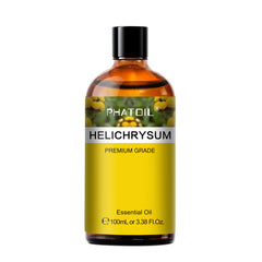 PHATOIL Helichrysum Essential Oil 100ML, Undiluted Oil for Diffusers, Facial Skin Care, Repair Massage, DIY Candle Soap Bath Bomb Making