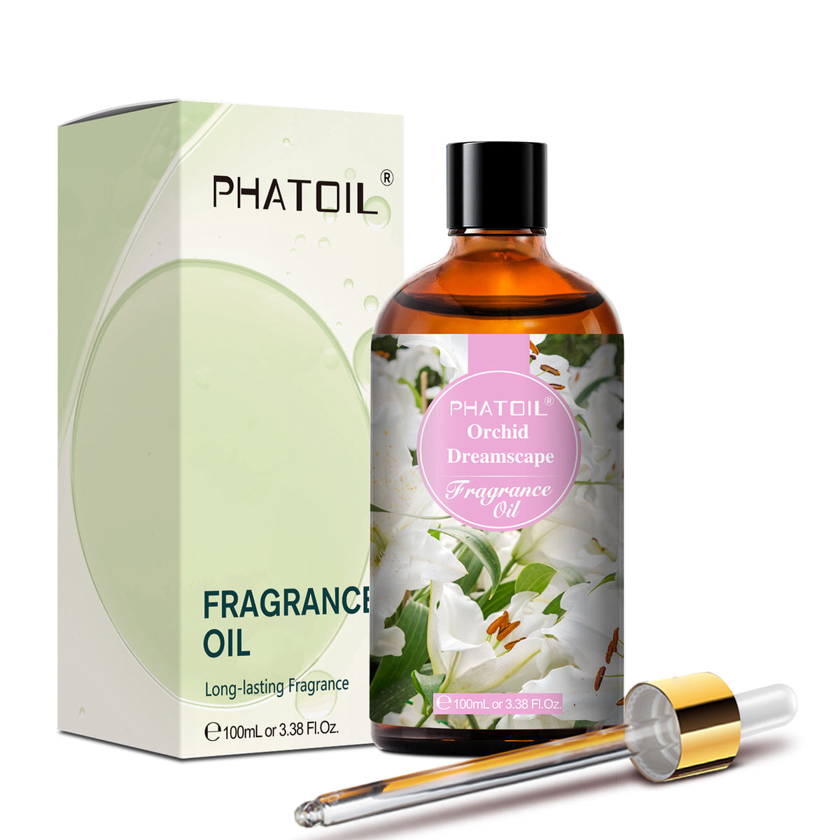 PHATOIL Premium Grade Fragrance Oil Essential Oil for Soap, Candle Making, Aromatherapy, 100ml, Orchid Dreamscape Scents