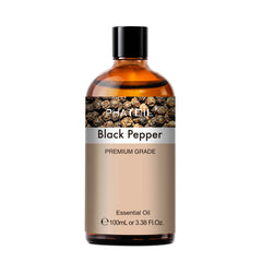 PHATOIL 100ML Black Pepper Essential Oils Great for DIY Candle and Scented Products Making, Gift for Friends
