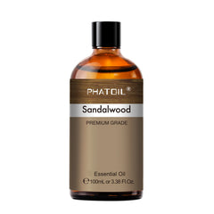 PHATOIL Sandalwood Essential Oils for Skin Care, Organic Sandalwood Oil for Diffuser, 100ml