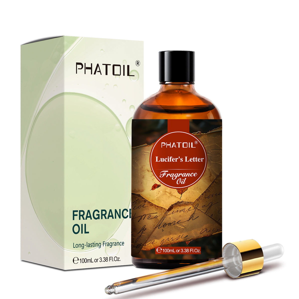 PHATOIL 100ml Fragrance Oil for Candle Making, Natural Essential Oil for Diffuser, Aromatherapy Oil for Soap Making, Lucifer's Letter Scents