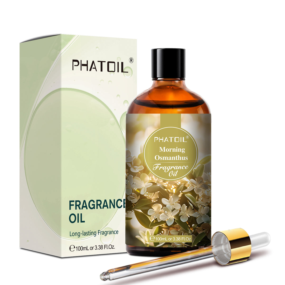 PHATOIL 100Ml Fragrance Oils for Aromatherapy, Essential Oils for Humidifier, Candle and Soap Making - Morning Osmanthus Scent Oil