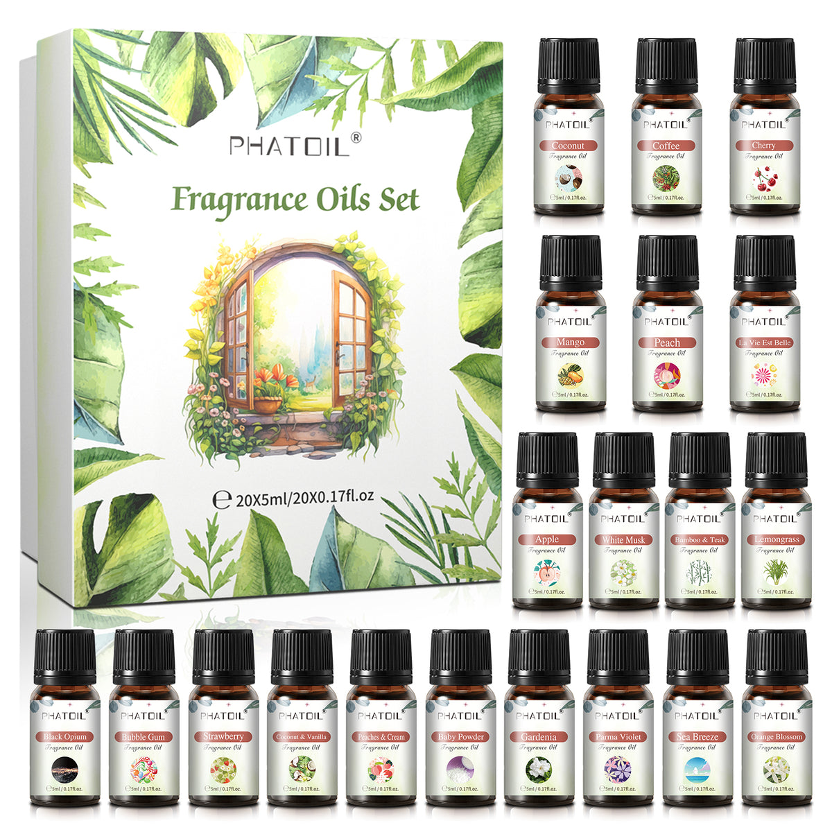 Fragrance Oil Set 20-Piece Gift Box