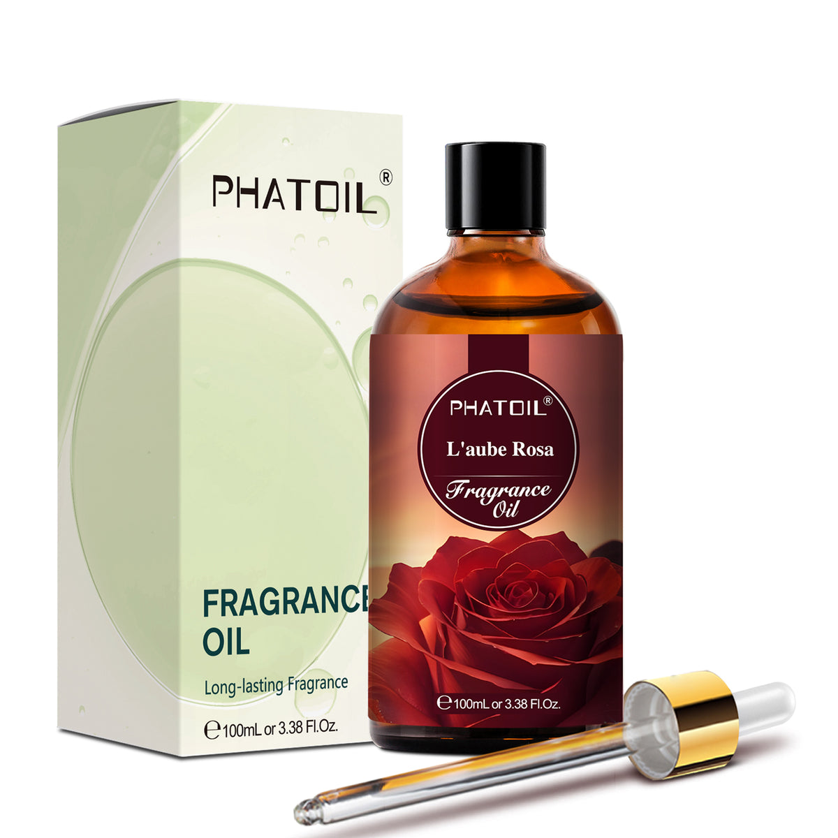 PHATOIL L'aube Rosa Fragrance Oils for Soap Making, Diffuser, Aromatherapy Scented Oils for Home, Humidifiers 3.38Fl.Oz
