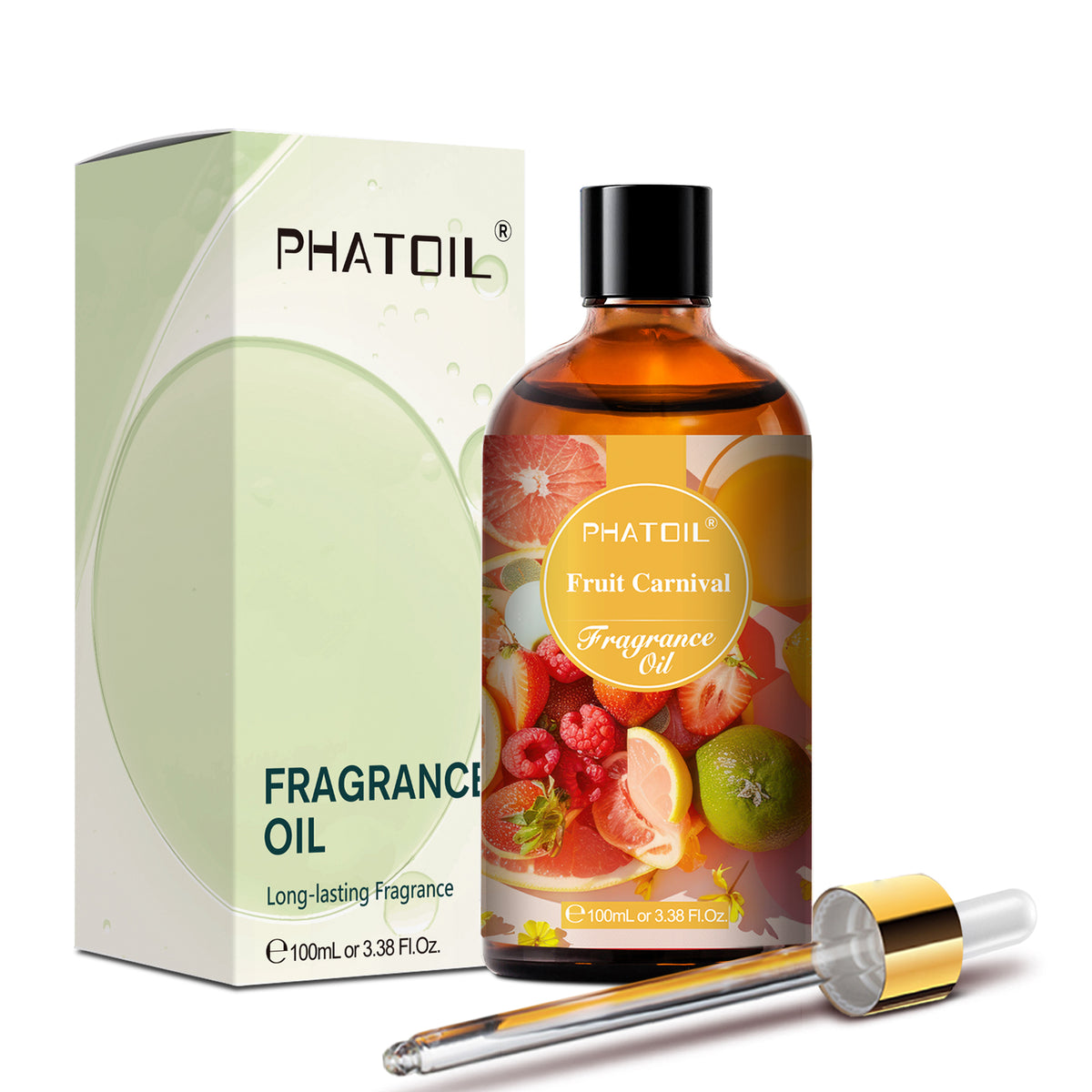 PHATOIL 100ml Fragrance Oil for Candle Making, Aromatherapy Oil for Soap Making, Natural Candle Essential Oil for Diffuser, Fruit Scents