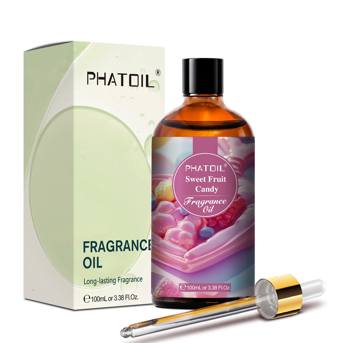 PHATOIL 3.38 fl oz  Fragrance Oil for Diffusers, Candles Making - Sweet Fruit Candy Scent Oil