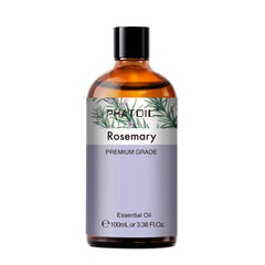 100ML Rosemary Essential Oil for diffuser, Rosemary Oil for Hair, Face, Skin Care, Diffuser, Aromatherapy, Scalp, Body Massage, Soap and Candle Making