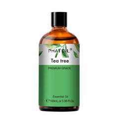 PHATOIL Tea Tree Essential Oil 100ML, Undiluted Oil for Skin Care, Dandruff Hair Treatment, Diffusers, Household Odor Elimination, Candle Making, Aromatherapy Gift