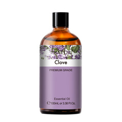 PHATOIL 3.38 fl.Oz Clove Essential Oils for Skin Care, Aromatherapy, Humidifiers, Massage, 100% Pure clove oil