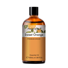 PHATOIL Sweet Orange Essential Oils for Diffusers Humidifier 100% Pure, 100ml/3.38 fl.Oz