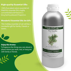 100% Pine Needles Essential Oil-33.8Oz-Bottle-PHATOIL