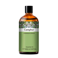 PHATOIL 100% Natural Camphor Essential Oil for Skin, DIY, Candle and Soap Making, 3.38 Fl Oz