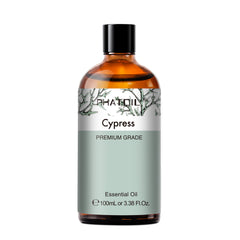 PHATOIL Cypress Essential Oil 100ML (3.38 FL OZ), Fresh Woody Scent for Diffusers,  Humidifiers,  DIY Car Freshies, Skin Care, Bath Bomb Making