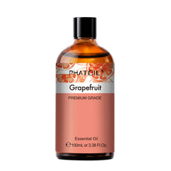 PHATOIL Grapefruit Essential Oils 100% Pure for Diffuser, Candle Making, Grapefruit Oil for Aromatherapy, Home Care, Humidifiers, 3.38 fl.Oz