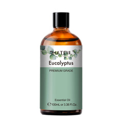 PHATOIL 3.38 Fl Oz Eucalyptus Essential Oil for Diffuser, Skin Care, 100% Pure Natural Eucalyptus Oil for Hair, Aromatherapy & DIY Soap Making
